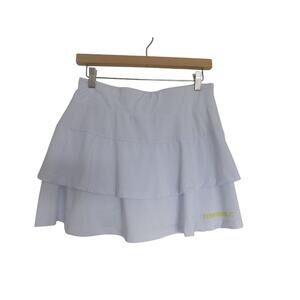 Tennisholic white tennis skort tiered size Medium
